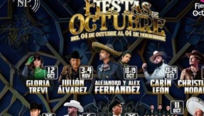 Fiestas de Octubre 2024: Precio de los boletos para cada artista en el Palenque