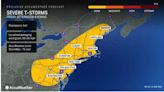 Here's Timing On Thunderstorms With 60 MPH Winds, Large Hail Threatening NJ, PA