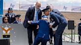 Biden ‘fine’ after fall on stage at US Air Force Academy graduation