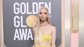 Anya Taylor-Joy Wore a Canary Yellow Two-Piece Gown to the 2023 Golden Globes