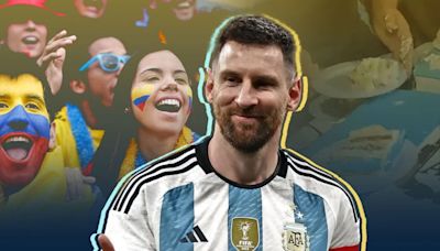 Lionel Messi celebró su cumpleaños con su hinchada y hubo un toque colombiano