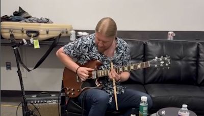 “You could play slide with a ham sandwich”: Watch Derek Trucks play slide guitar using a drumstick