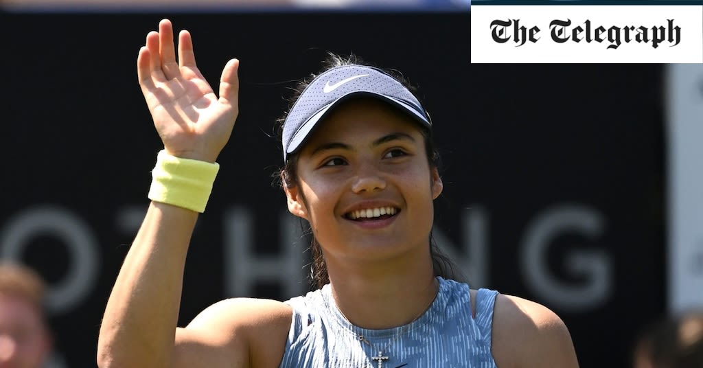 Emma Raducanu blown away by blustery wind and Daria Kasatkina at Eastbourne