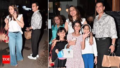 Isha Koppikar steps out for a dinner date with her daughter and ex-husband Timmy Narang post their divorce | Hindi Movie News - Times of India