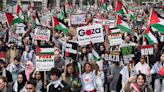 'Intifada revolution' chants heard at pro-Palestine march in London