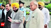 Punjab CM Bhagwant Mann criticizes Governor for creating conflict | Chandigarh News - Times of India