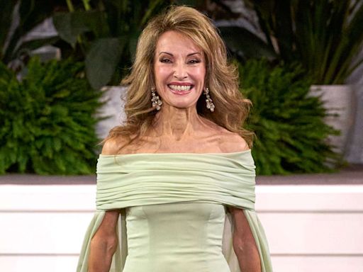 Susan Lucci, 77, Commands Catwalk in Glam Green Gown at Dennis Basso's New York Fashion Week Show