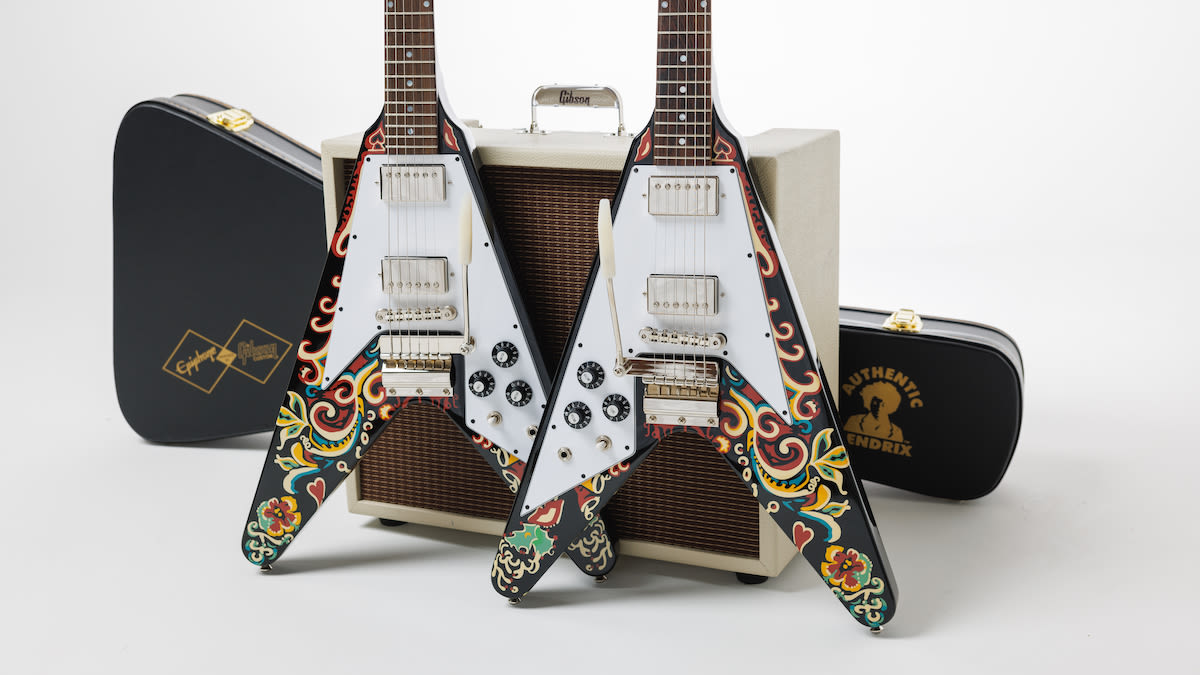 Epiphone Unveils Jimi Hendrix “Love Drops” Flying V Guitar