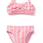 （$250起標）淇淇公主-美國Old Navy 女童可愛粉色條紋2件式泳衣 (現貨)  5T
