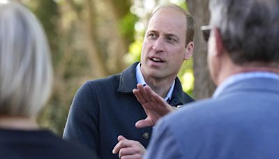 Prince William all smiles on first engagement since Kate's cancer news