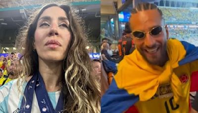 Jimena Barón le gritó de todo a Maluma durante la final de la Copa América: el video viral