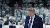 Winnipeg Jets head coach Rick Bowness, walking off the ice after his club was ousted from the NHL playoffs by Colorado, announced his retirement