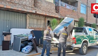 Huancayo: En vivienda alquilada hallan bienes robados valorizados en más de medio millón de soles (VIDEO)