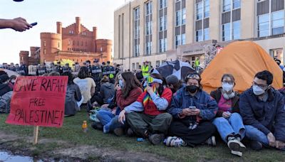 Police dismantle UW-Madison anti-war encampment protests, but tents return