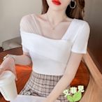 8號衣庫〓性感鎖骨白色t恤~~現貨、韓版、預購