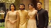 ...Anant Ambani-Radhika Merchant Aashirwad Ceremony: Janhvi Kapoor, BF Shikhar Pahariya posing with rumored lovebirds Khushi Kapoor-Vedang...