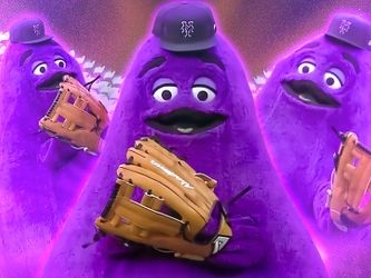 Purple Perfection: How Grimace's first pitch has Mets fans smiling during five-game winning streak