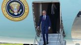 Biden lands in France for D-Day anniversary