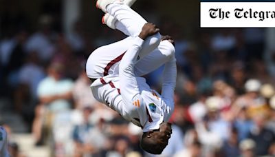 Watch: Kevin Sinclair performs somersault celebration despite West Indies toil