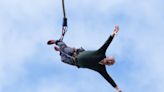 Ed Davey asks voters to 'take a leap of faith' and back Lib Dems as he bungee jumps