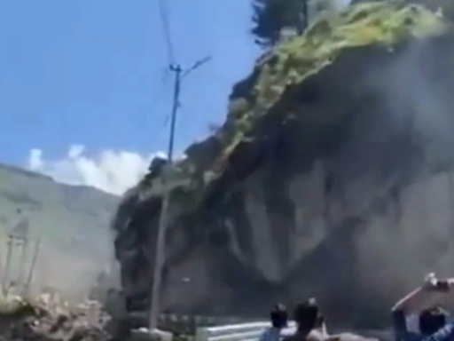 Landslide blocks route to Manimahesh lake in Himachal Pradesh's Bharmour region | India News - Times of India