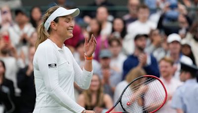 Wimbledon 2024: Qualifier Lulu Sun's fairytale run over as Donna Vekic reaches first semi-final