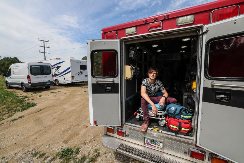An ambulance, an empty lot and a loophole: One man's fight for a place to live