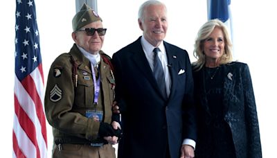First Lady Jill Biden Embraces Subdued Elegance for D-Day 80th Anniversary Ceremony at Normandy With President Biden and Veterans