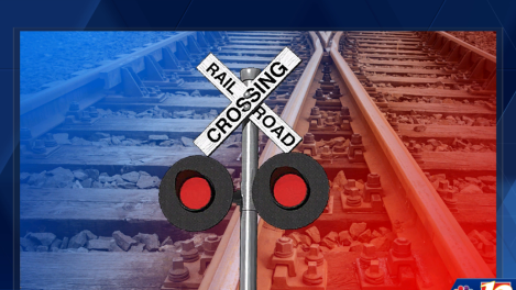 Burlington Police say a train hit one person who was walking along tracks at Fisher Street