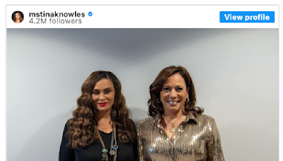 The Source |Tina Knowles, Beyoncé's Mother Praises VP Kamala Harris For POTUS in IG Endorsement