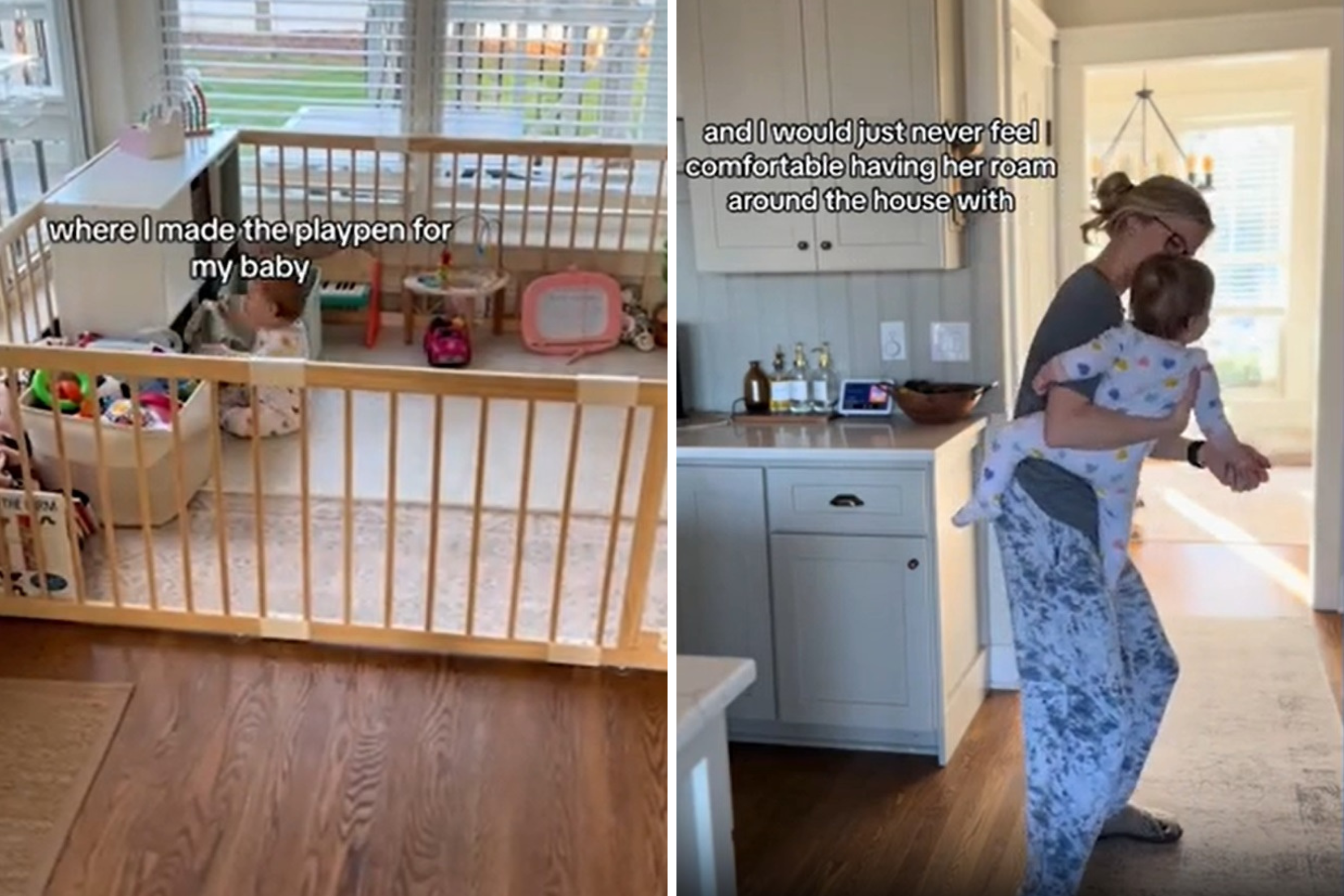 Mom accused of keeping toddler in "cage" defends playpen decision