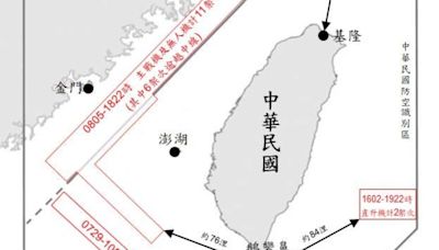 中共公務船再加入17共機9共艦擾台行列 國軍嚴密監控