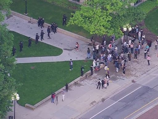 University of Michigan protesters pepper sprayed as police break up pro-Palestine encampment