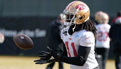Niners' Brandon Aiyuk not participating in OTAs as he looks for new deal
