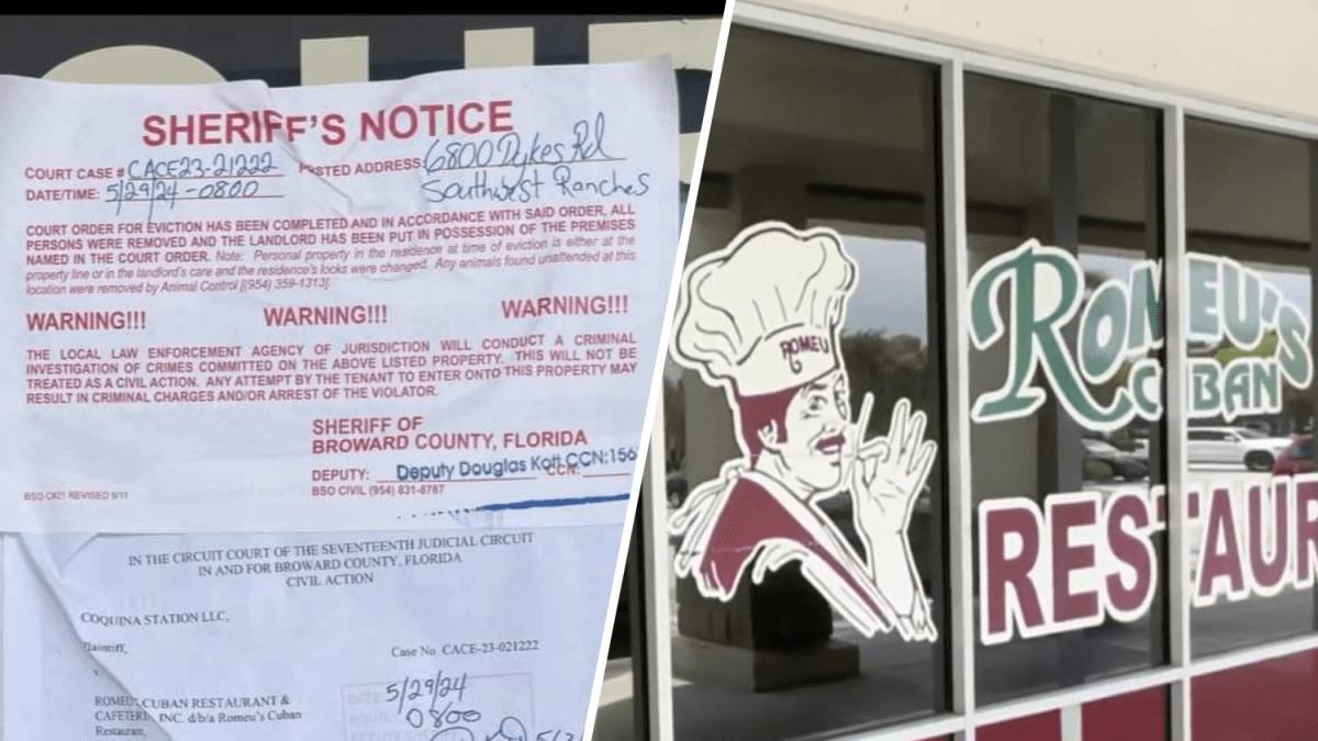 ‘It breaks our hearts': Romeu's Cuban Restaurant is evicted in Southwest Ranches