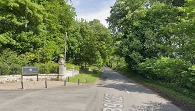 Police close road as firefighters tackle barn on fire near Forfar