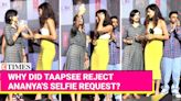 'Needs PR Training': Influencer Slams Actress Taapsee Pannu For Denying A Selfie On Stage | Etimes - Times of India Videos