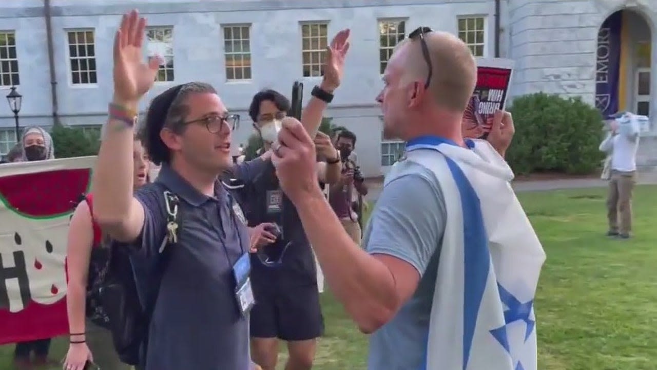 Pro-Palestinian demonstrations resume at Emory University: Counter-protesters clash on campus