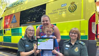 Beth collapsed in her bedroom when she thought she was having a stroke. Her six-year-old daughter came to her rescue