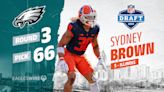 Instant analysis of Eagles selecting Sydney Brown at No. 66 overall