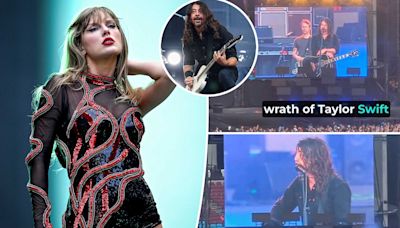 Foo Fighters’ Dave Grohl mocks Taylor Swift at London concert — and she seemingly reacts