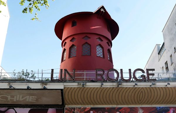 Windmill sails fall from iconic Paris cabaret club Moulin Rouge