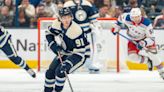 Kent Johnson rejoins Columbus Blue Jackets after scorching AHL stint: 'I feel really good'