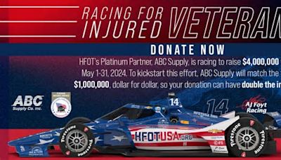 ABC Supply Co., Inc. is racing to raise $4 Million for Homes For Our Troops with a $1 Million Donation Match in the month of May!