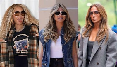Jlo, Beyoncé, Heidi... mira los lentes de sol favoritos de las famosas y prepárate para el verano