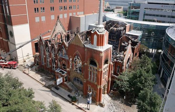 First Baptist Dallas’ chapel is a charred shell, but ‘our church is not a building’