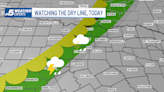 Live Radar: Watching the dry line, today; Storms, with a risk of severe weather, back in the forecast