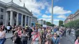 Crowds gather in Limerick to protest violence