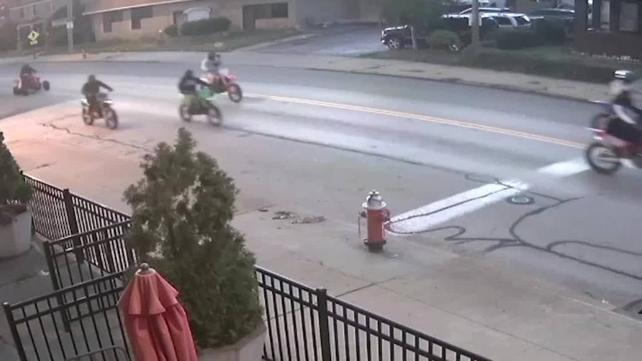 Video: Dirt bikes take over Cleveland streets, tear up park
