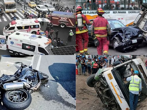 Las pistas de Lima Metropolitana se tiñen de sangre: 194 accidentes de tránsito y 200 muertos en lo que va del 2024